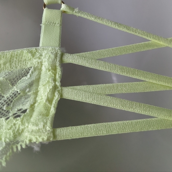 La senza Beyond Sexy front clip push up lime yellow bra size 34B C016 - Picture 2 of 8